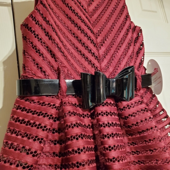 NWT red dress girl size 4 - Picture 7 of 8